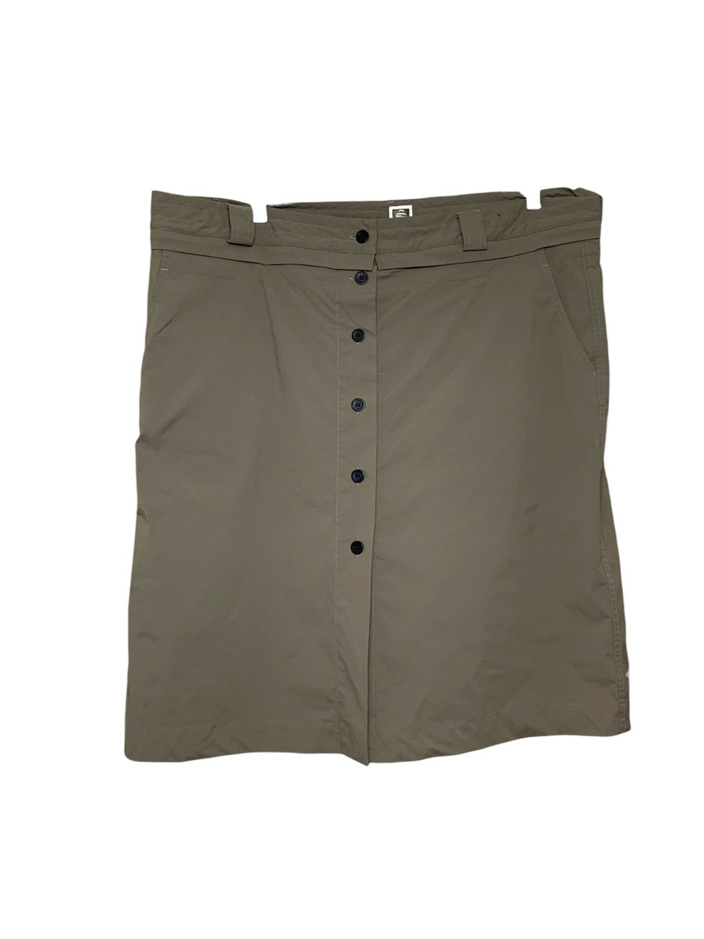 Tilley Tech Green Button-Front Midi Skort Detachable 2 in 1 Sz 18 Hiking Travel